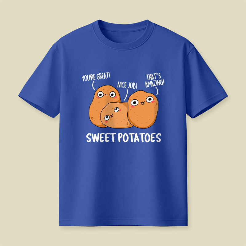 Sweet Potatoes Funny Vegetable Puns Playful T-Shirt