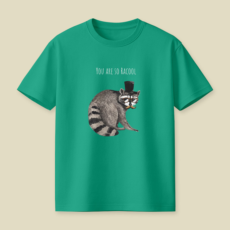 Racool Gentleman Raccoon Pun Playful T-Shirt