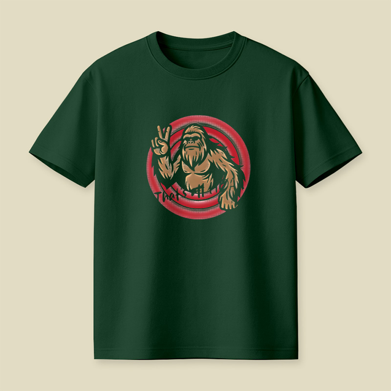 Peaceful Bigfoot Playful T-Shirt