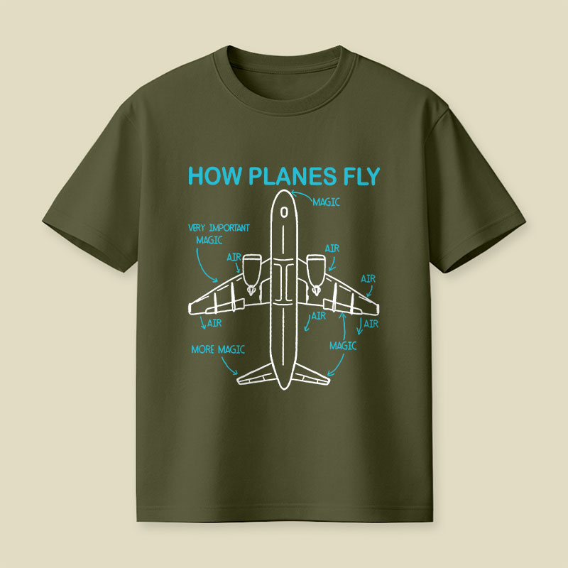 How Planes Fly Playful T-Shirt