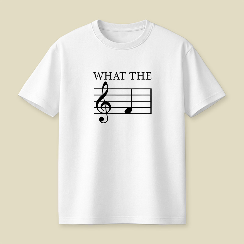 What The F Note Music Playful T-Shirt