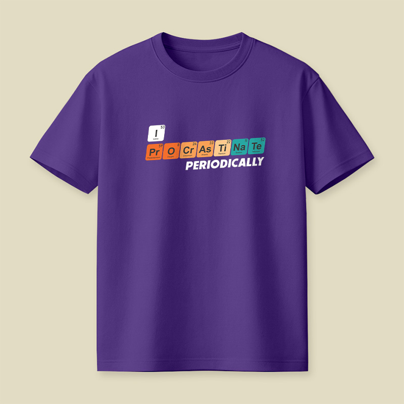 Periodic Table Procrastinate Playful T-Shirt