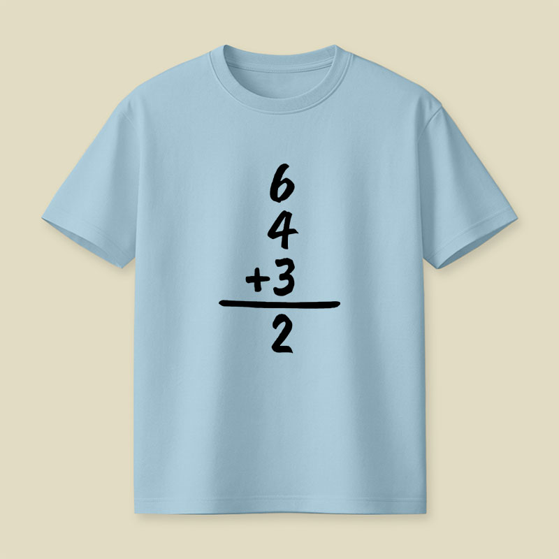 6 4 3 2 Funny Baseball Math Playful T-Shirt