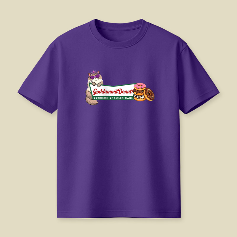 Cat Donut Chaos Playful T-Shirt