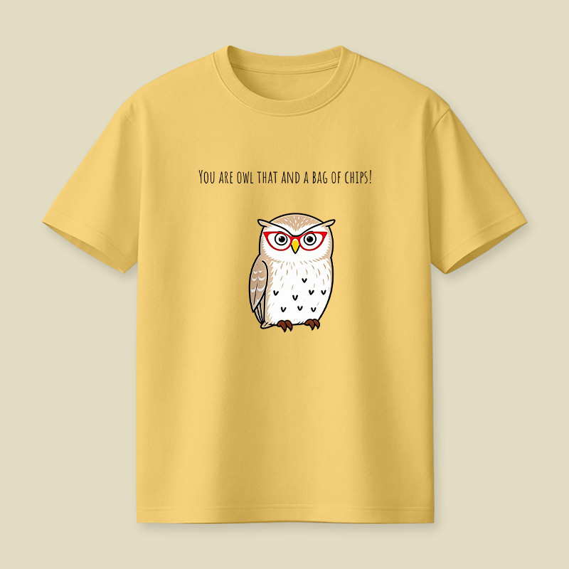 You Are Owl That And A Bag Of Chips Owl Playful T-Shirt
