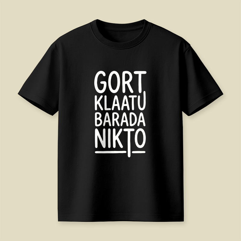 Klaatu Barada Nikto Playful T-Shirt