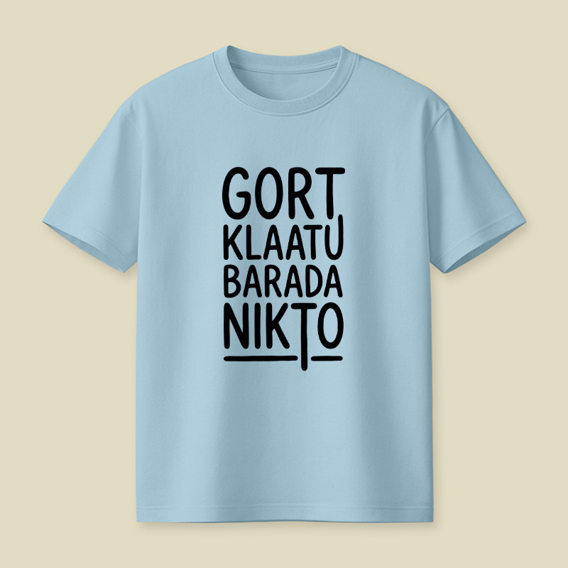Klaatu Barada Nikto Playful T-Shirt
