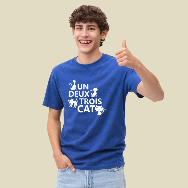 Un Deux Trois Cat Playful T-Shirt