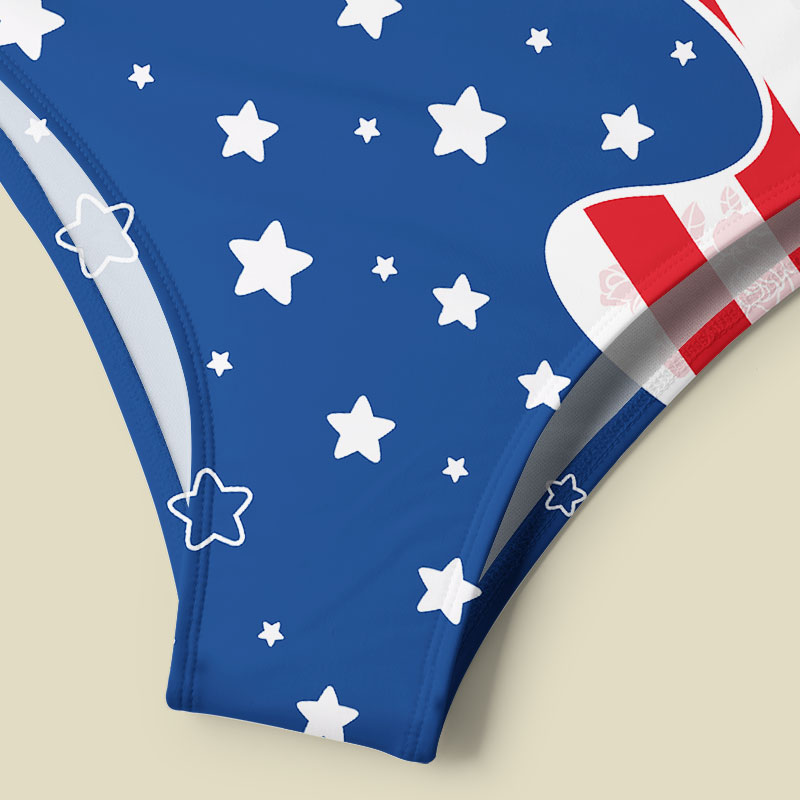 America 250 Patriotic Tummy Control One Piece Swimsuit