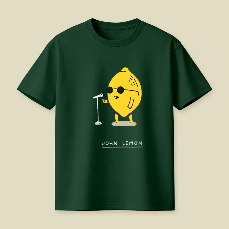 Singing Lemon Cartoon Playful T-Shirt