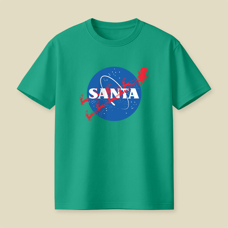 Christmas Space Santa Playful T-Shirt
