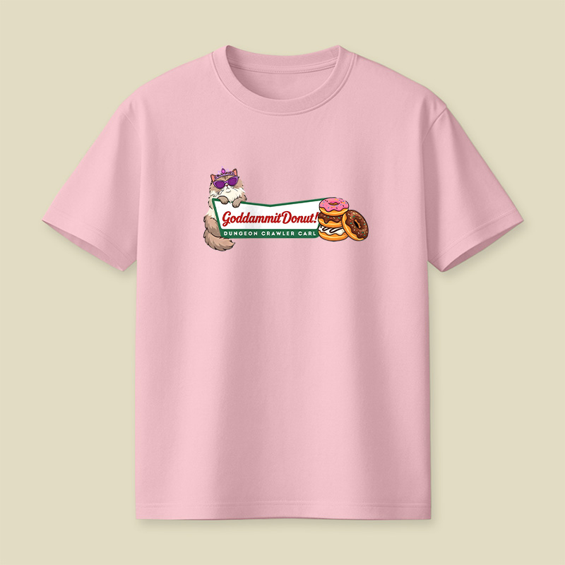 Cat Donut Chaos Playful T-Shirt