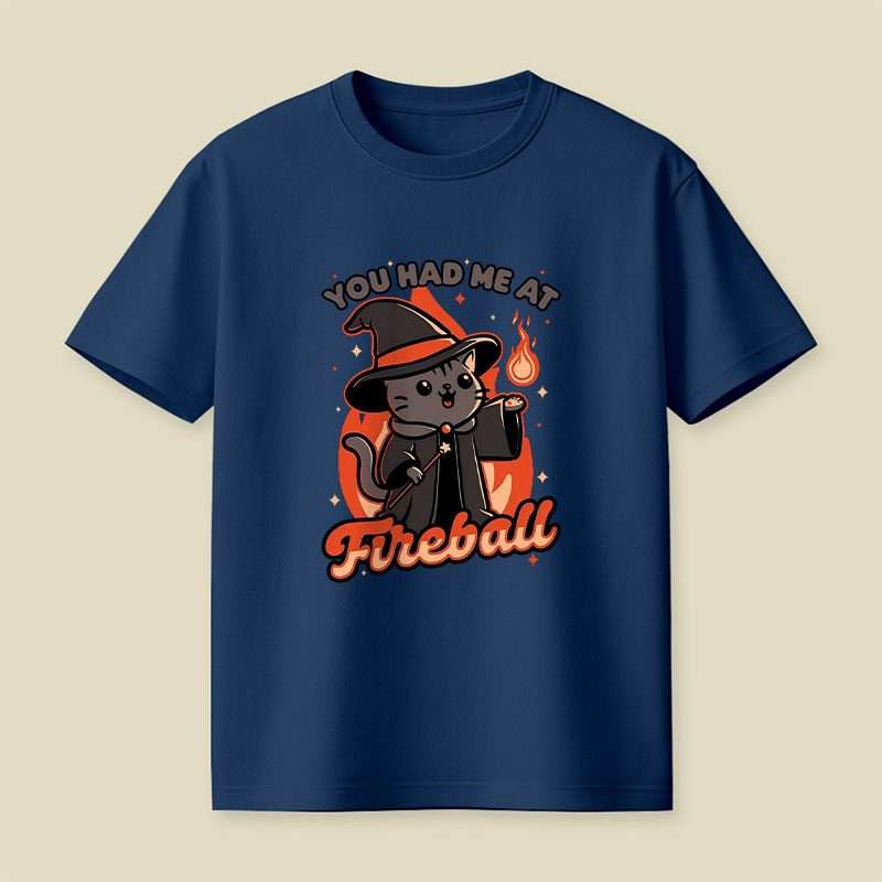 Magical Fireball Cat Playful T-Shirt