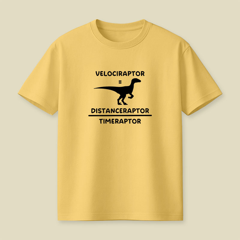 Velociraptor Equation Playful T-Shirt