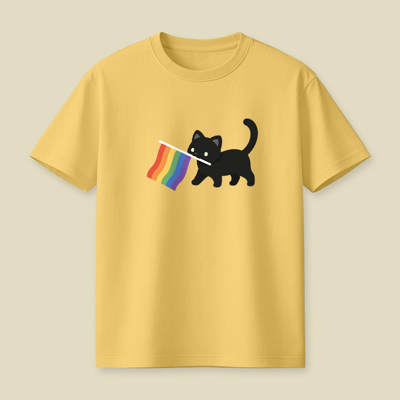 A Little Cat Friend Playful T-Shirt