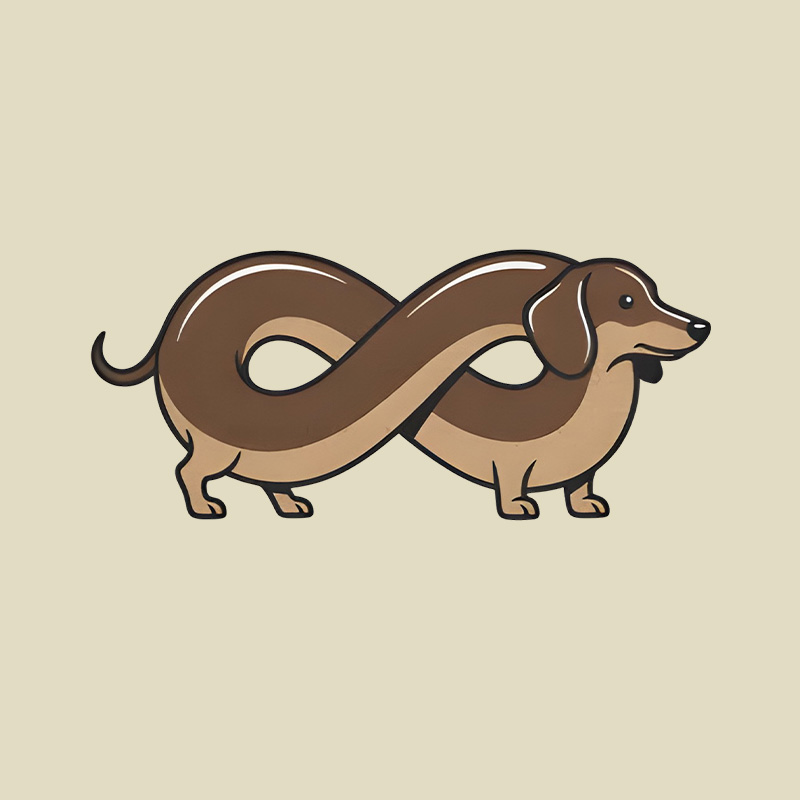 Infinity Dachshund Playful T-Shirt