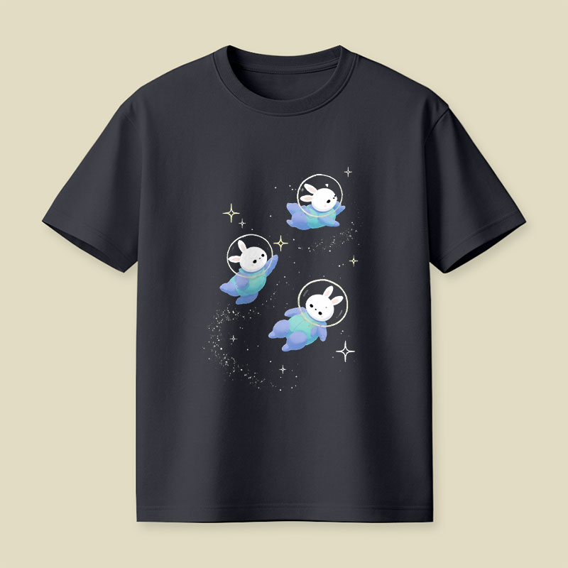Space Bunnies Playful T-Shirt