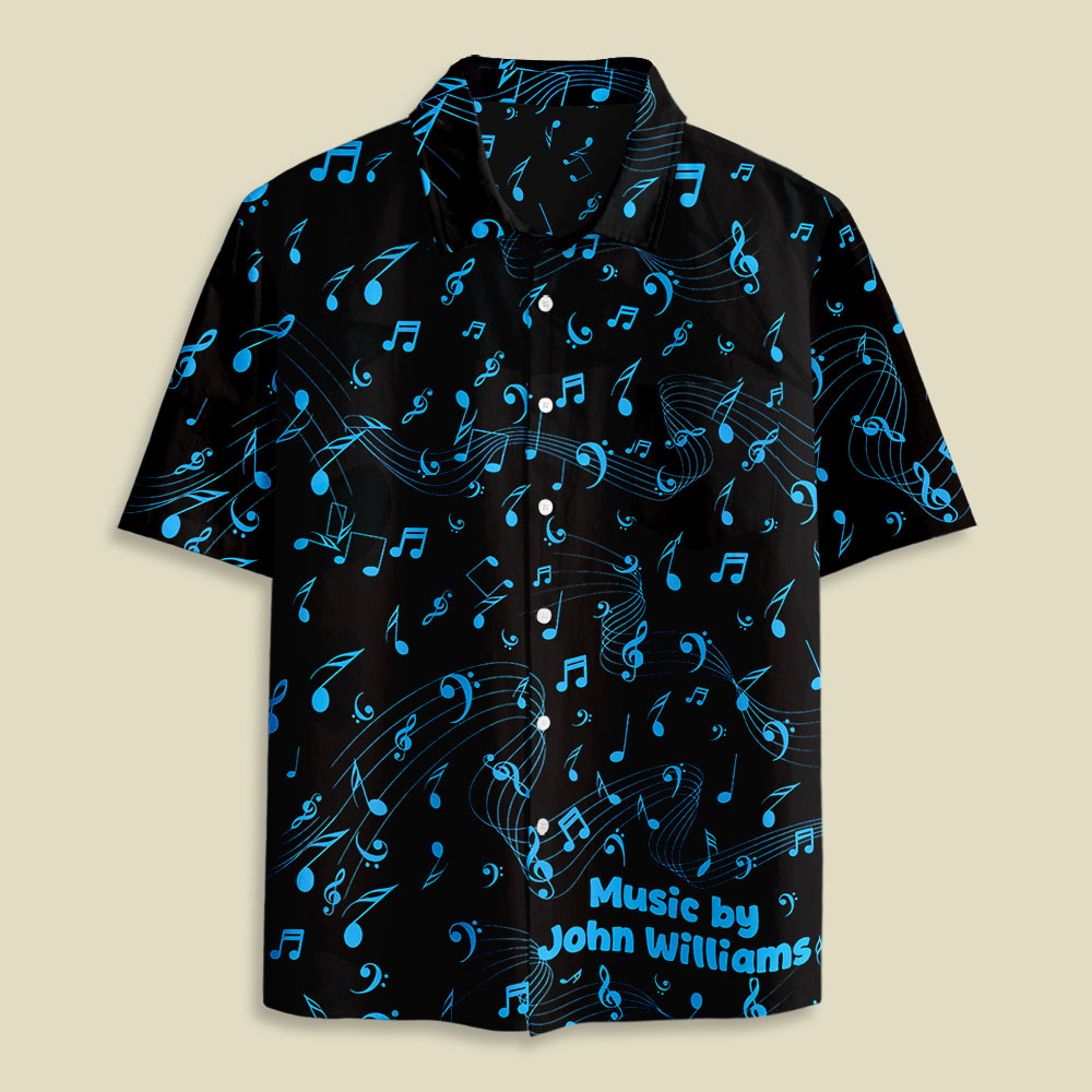 Space Fighter Starship Tropical Button Up Pocket Shirt