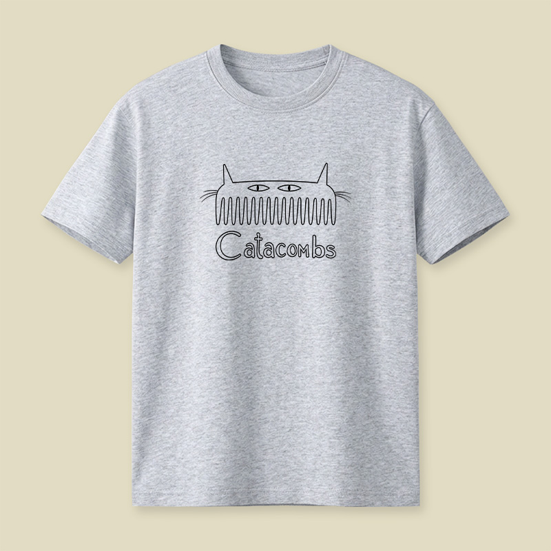 Catacombs Spooky Cat Playful T-Shirt