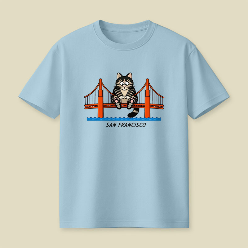 San Francisco Cat Playful T-Shirt