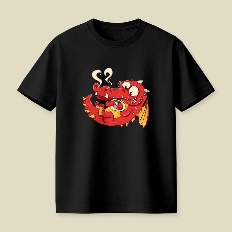 Kaffee Drache Playful T-Shirt