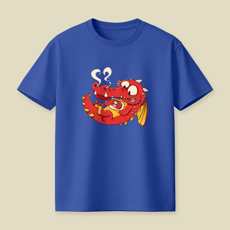 Kaffee Drache Playful T-Shirt