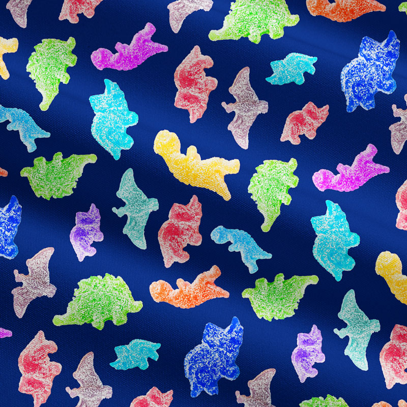 Sour Gummy Dinosaurs Playful Maxi Dress