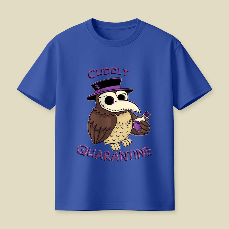 Creepy Cute Death Mask Owl Playful T-Shirt