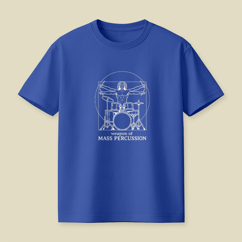 Vitruvian Drummer Playful T-Shirt