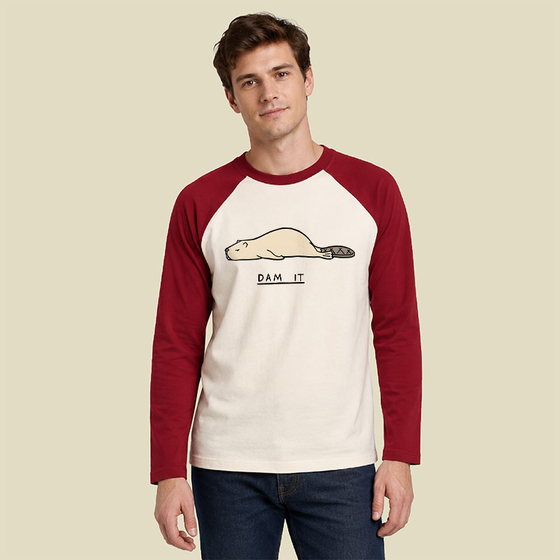 Beaver Dam It Raglan Long-Sleeve Tee