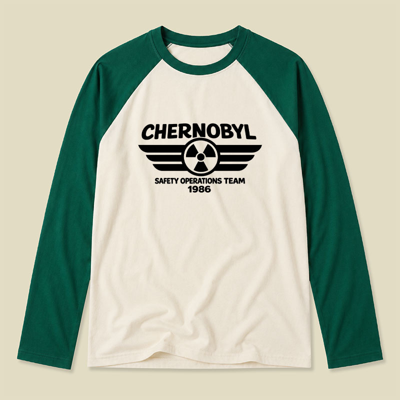 Chernobyl 1986 Safety Operations Team Raglan Long-Sleeve Tee