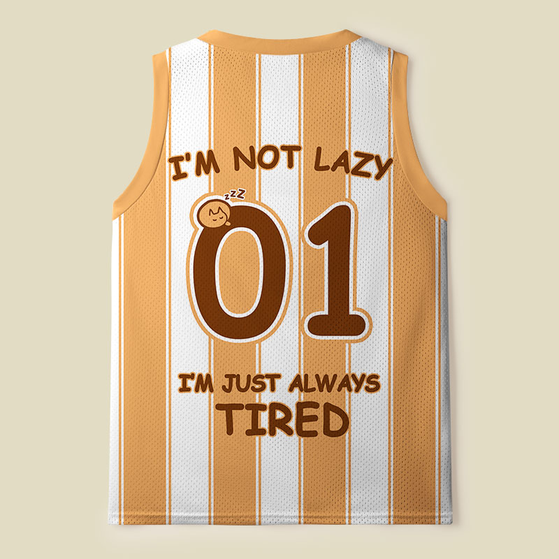I Am Not Lazy Just Always Tired Cat Mesh Tank Top