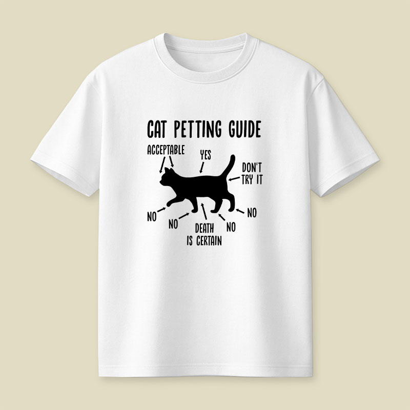 Cat Petting Guide Playful T-Shirt