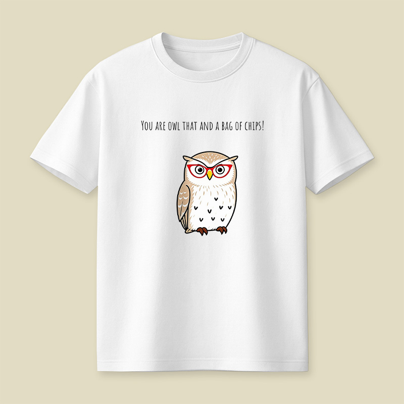 You Are Owl That And A Bag Of Chips Owl Playful T-Shirt