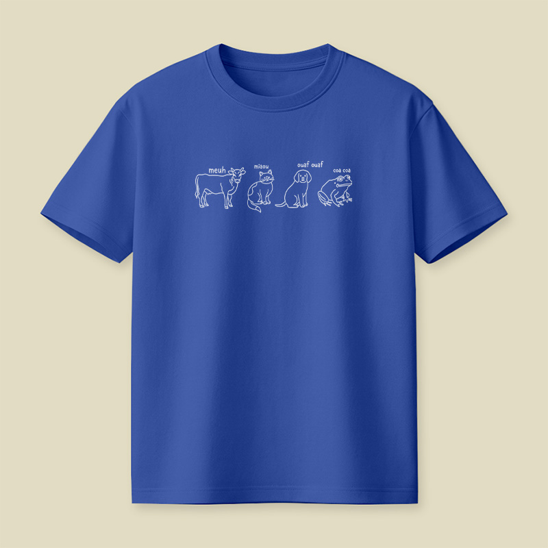 French Animal Sound Pun Playful T-Shirt
