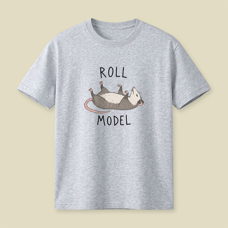 Roll Model Funny Pun Playful T-Shirt