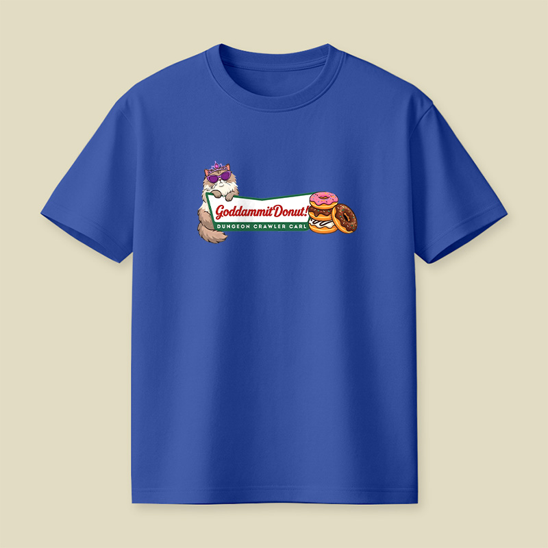 Cat Donut Chaos Playful T-Shirt
