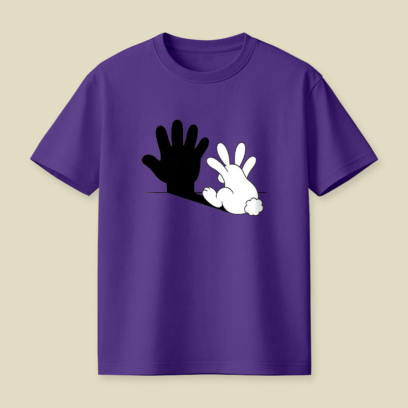 Rabbit Hand Shadow Playful T-Shirt