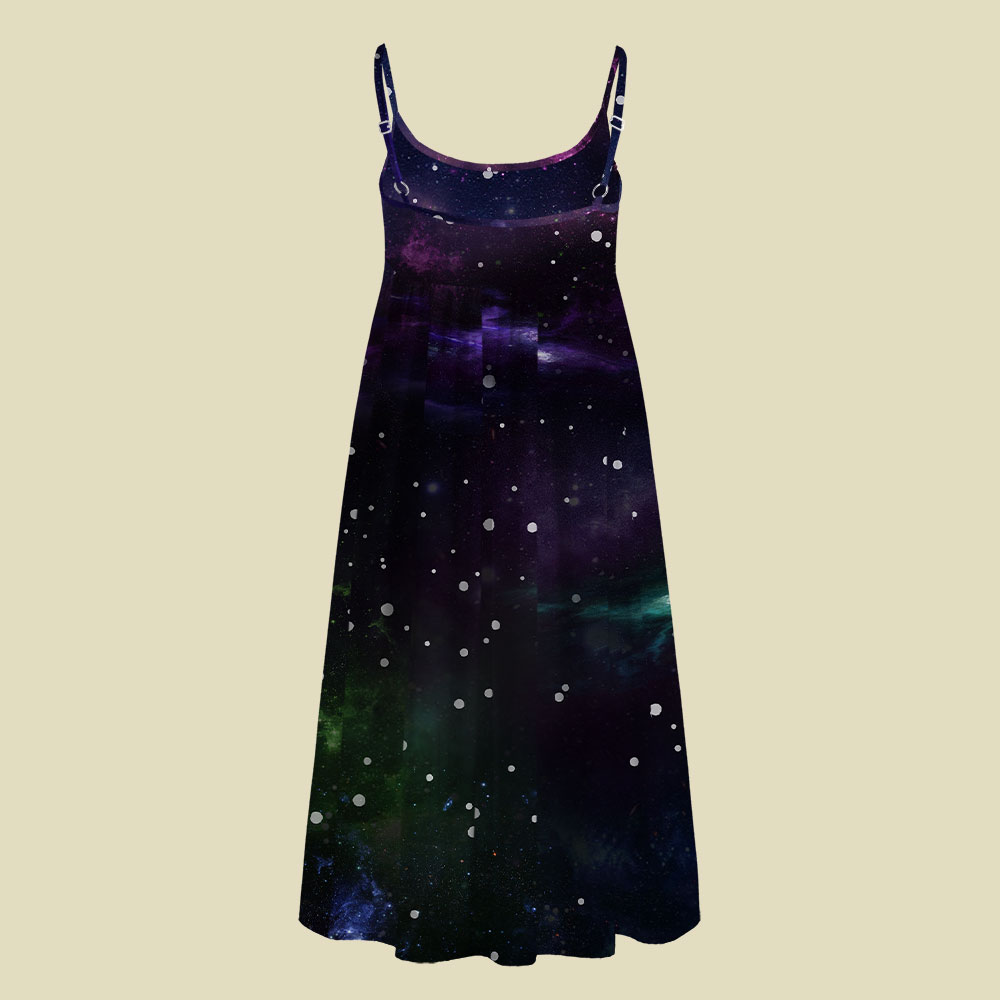 Beautiful Nebula Outer Space Camisole Midi Dress