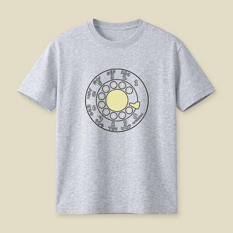 Rotary Phone Dial Nostalgia Playful T-Shirt
