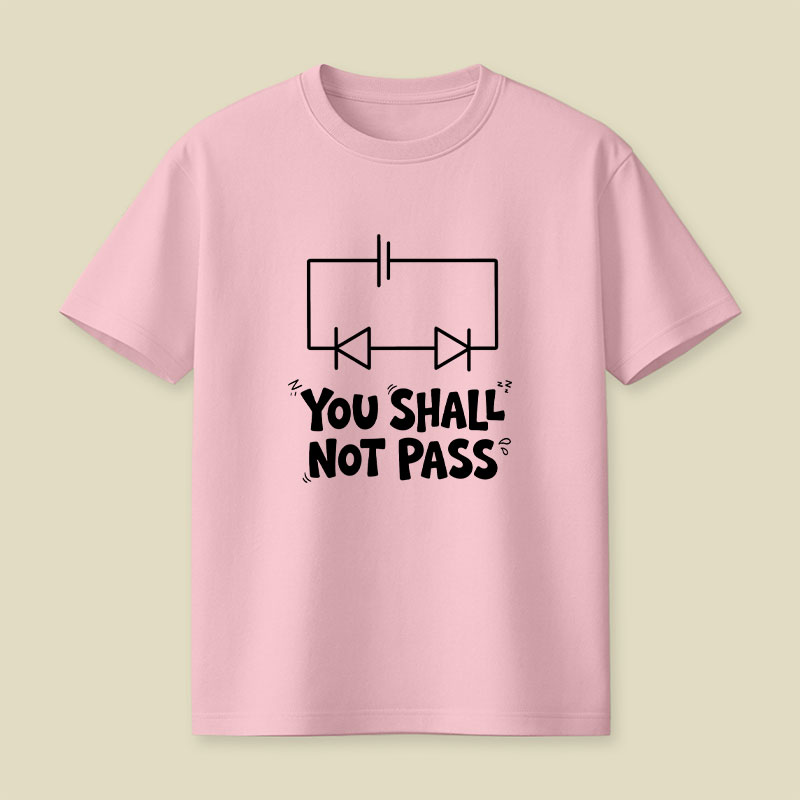 Funny Physics You Shall Not Pass Playful T-Shirt