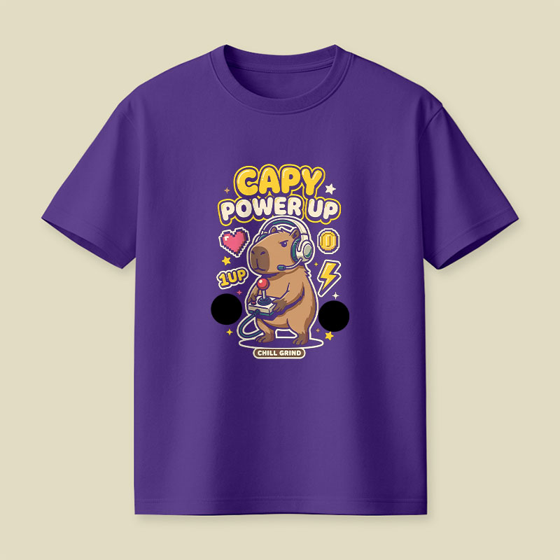Gamer Capybara Playful T-Shirt