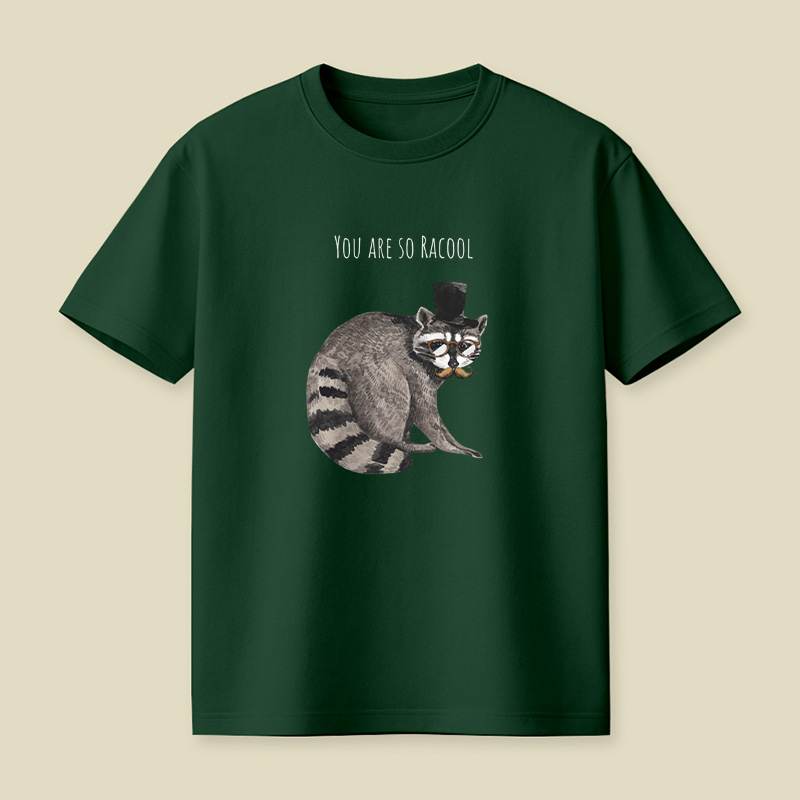 Racool Gentleman Raccoon Pun Playful T-Shirt