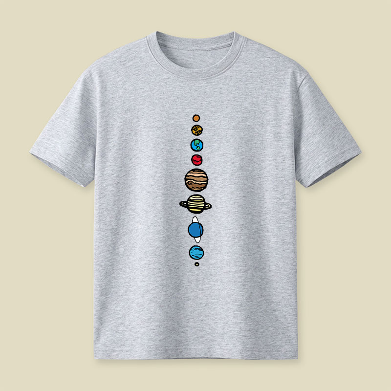 Space Nerd Planets Playful T-Shirt