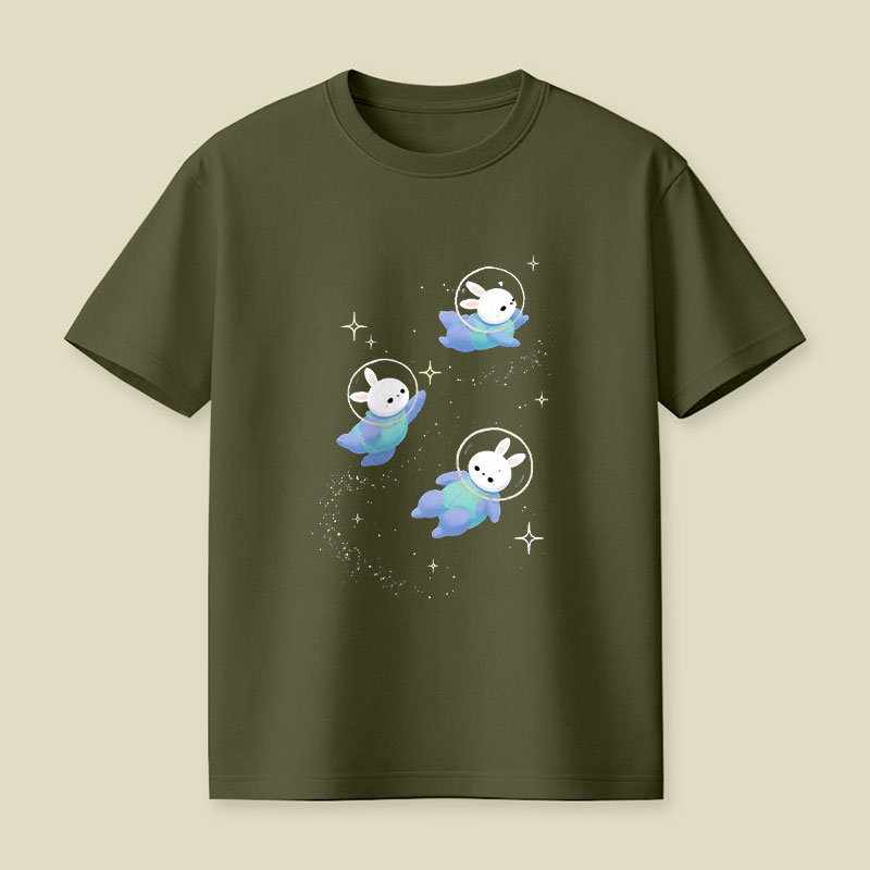 Space Bunnies Playful T-Shirt
