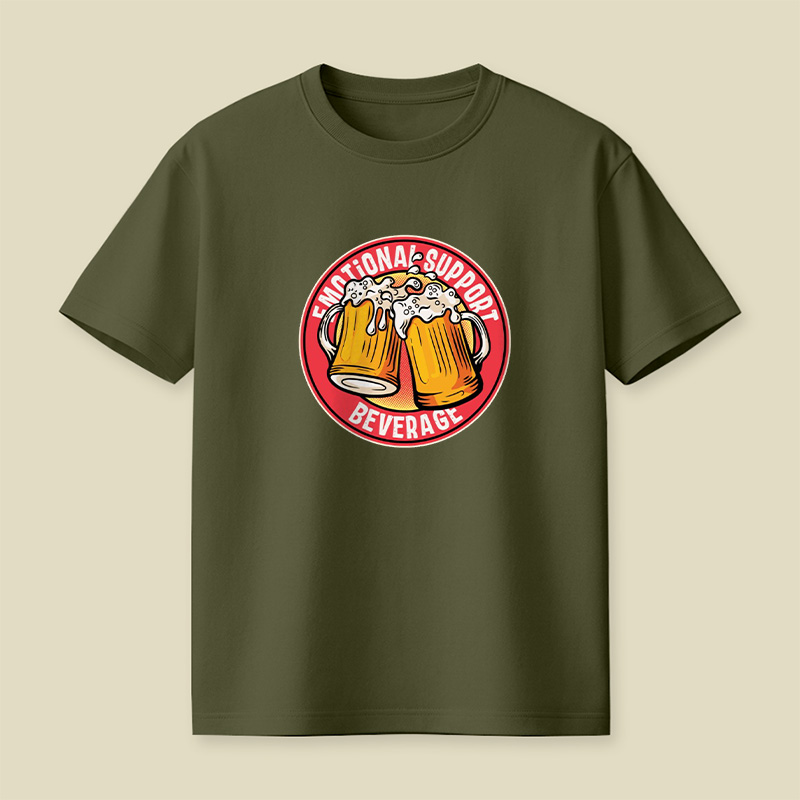 Emotional Support Beer Playful T-Shirt