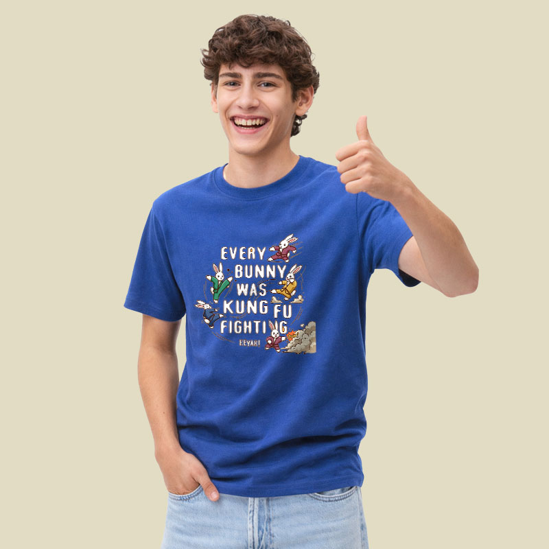 Every Bunny Was Kung Fu Fighting Playful T-Shirt