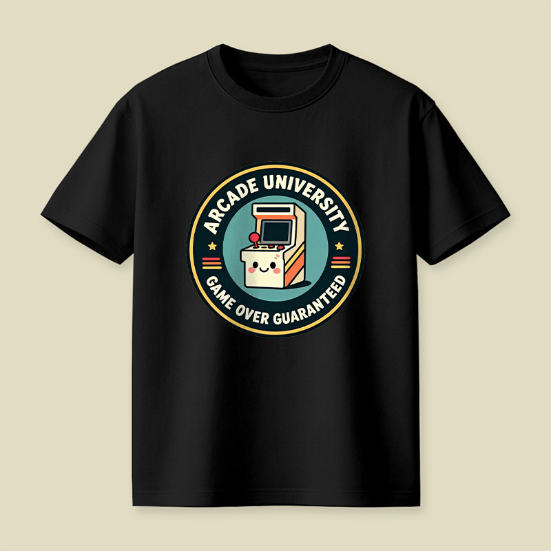 Arcade University Retro Playful T-Shirt