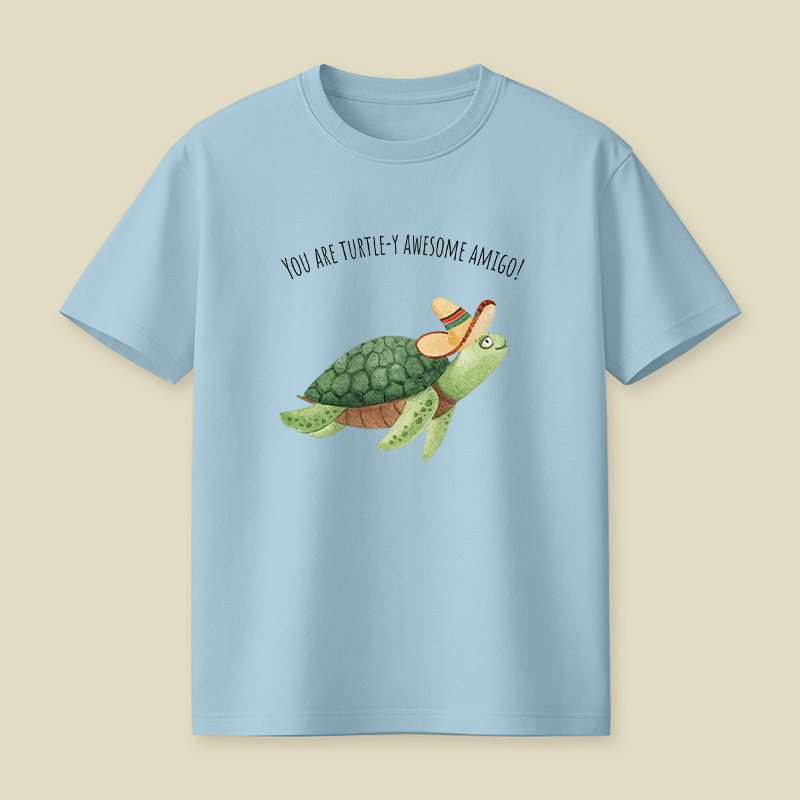 Turtley Awesome Amigo Animal Pun Playful T-Shirt