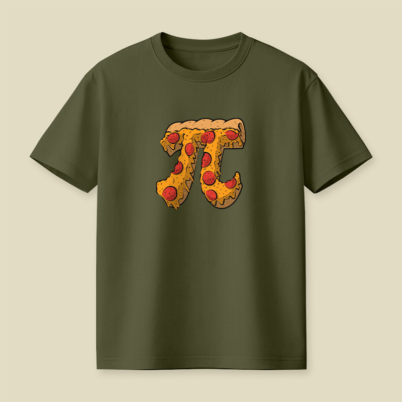 Pizza Pi Math Pun Playful T-Shirt